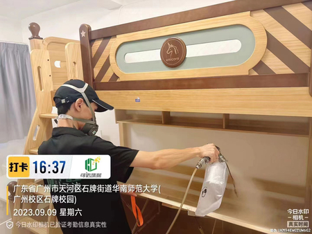 华南师范大学除甲醛空气治理现场