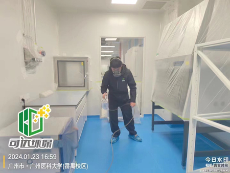 广州医科大学除甲醛空气治理现场