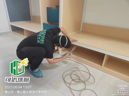 佛山暨大港澳子弟学校除甲醛空气治理现场
