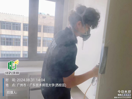 广东技术师范大学除甲醛空气治理现场