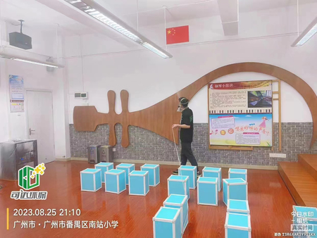 广州市番禺区南站小学除甲醛空气治理现场